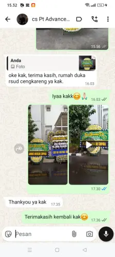 Testimonial Papan Bunga Pernikahan rancamulya