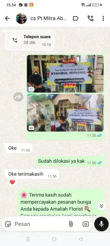 Testimonial Papan Bunga rancamulya